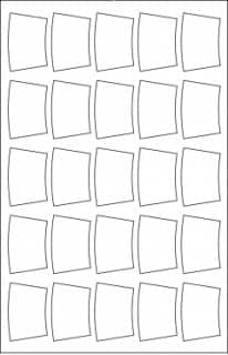 2.8125x1.8885 on 17 Sheet Labels - Unique Shapes - SL9020